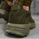 Кожаные кроссовки Shrew с сетчатыми вставками олива размер 40 buy87618bls-40 фото 5
