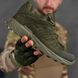 Кожаные кроссовки Shrew с сетчатыми вставками олива размер 40 buy87618bls-40 фото 6