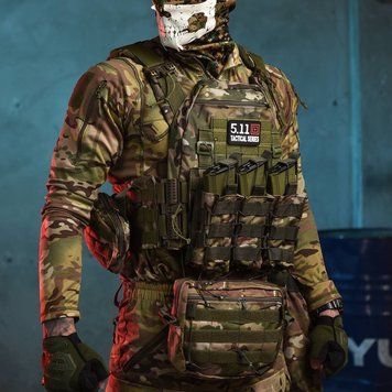 Плитоноска Intercessor в сборе с подсумками и 4 точками быстрого сброса Cordura 500D мультикам buy87472bls фото