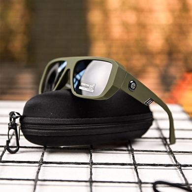 Тактические очки Cheysler Polarized Step с поляризацией и футляром олива buy93026bls фото