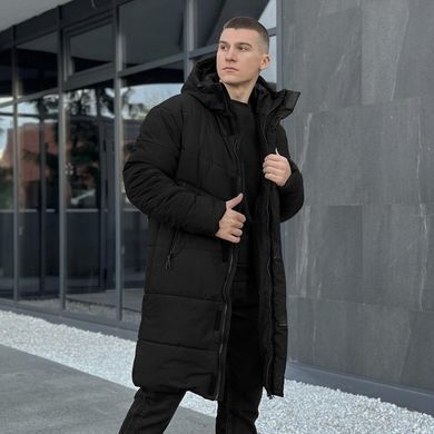 Зимова куртка Pobedov Legas утеплена синтепухом чорна розмір S pobOWku3013babls-S фото