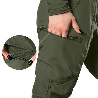 Жіночі штани Camotec Softshell на флісі олива розмір XS cmt8485bls-XS фото