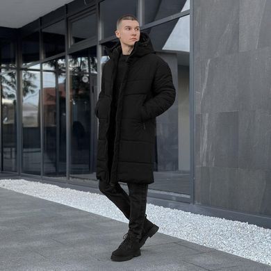 Зимова куртка Pobedov Legas утеплена синтепухом чорна розмір S pobOWku3013babls-S фото