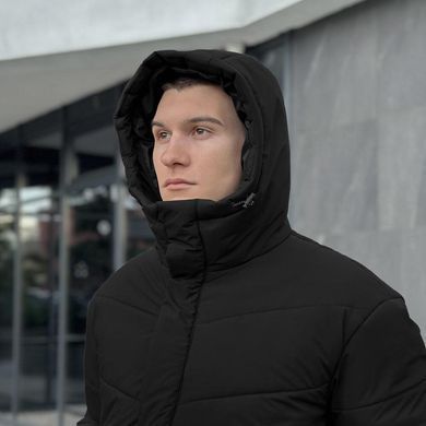Зимова куртка Pobedov Legas утеплена синтепухом чорна розмір S pobOWku3013babls-S фото