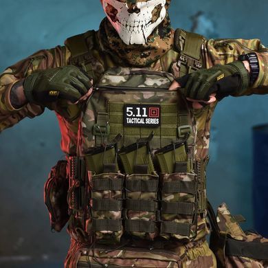 Плитоноска Intercessor в сборе с подсумками и 4 точками быстрого сброса Cordura 500D мультикам buy87472bls фото