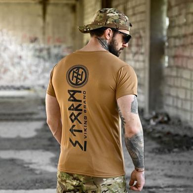 Потоотводная футболка Born of War с принтом Viking Brano койот размер S buy96446bls-S фото