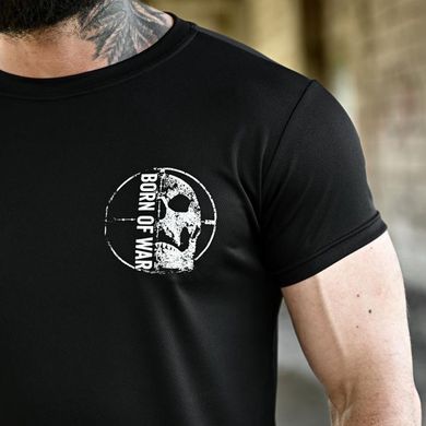 Потовідвідна футболка Born of War з принтом Welcome to Ukraine чорна розмір S buy96457bls-S фото