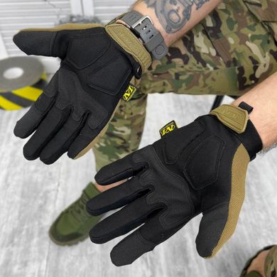 Щільні Рукавиці Mechanix Start із захисними гумовими накладками койот розмір L 14293bls-L фото