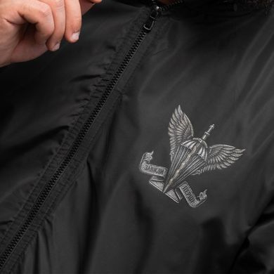 Вітрівка&nbsp;Born of War з принтом ДШВ чорна розмір S buy97187bls-S фото