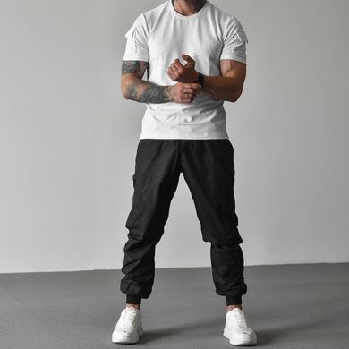 Легкий костюм Ranger футболка + штани чорний та білий розмір M buy10699bls-M фото