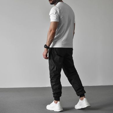 Легкий костюм Ranger футболка + штани чорний та білий розмір M buy10699bls-M фото