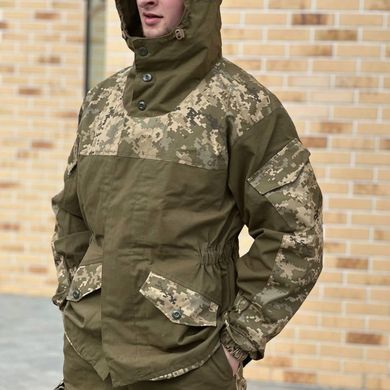 Міцна Чоловіча Форма Горка Куртка з капюшоном + Штани піксель розмір S for00474bls-S фото