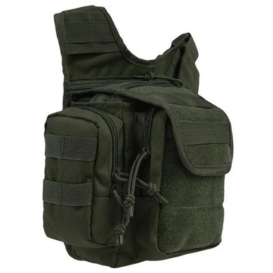 Сумка через плечо 7 л MIL-TEC с креплением Molle олива 9 х 17 х 35 см for00170bls фото