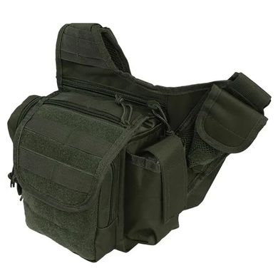 Сумка через плечо 7 л MIL-TEC с креплением Molle олива 9 х 17 х 35 см for00170bls фото