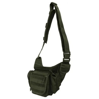 Сумка через плечо 7 л MIL-TEC с креплением Molle олива 9 х 17 х 35 см for00170bls фото