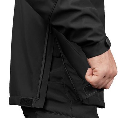 Тактичний костюм Camotec Stalker Phantom Softshell Куртка з капюшоном + Штани чорний розмір S cmt9497bls-S фото