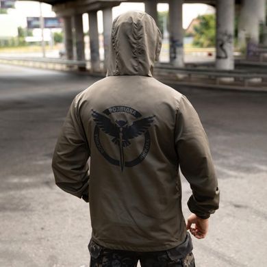 Вітрівка&nbsp;Born of War з принтом Розвідка олива розмір S buy97361bls-S фото