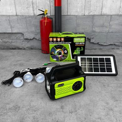Зарядная станция с функцией bluetooth FM MP3 / Фонарь с солнечной панелью Solar GDPlus GD-8076 / Устройство для зарядки гаджетов buy56263bls фото