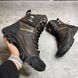 Мужские износостойкие Берцы с патриотическим принтом / Демисезонные ботинки с мембраной коричневые размер 40 БРЦ-2/3053 Brown GXbls-40 фото 7