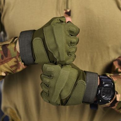 Беспалые перчатки Lesko E302 Sand с защитными накладками олива размер M buy86952bls-M фото