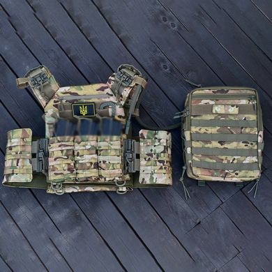 Плитоноска з рюкзаком та підсумками Cordura 900D мультикам GT3014bls фото