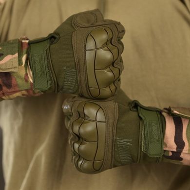 Рукавиці Mechanix M-Pact 3 з відкритими пальцями та захисними накладками олива розмір M buy87002bls-M фото