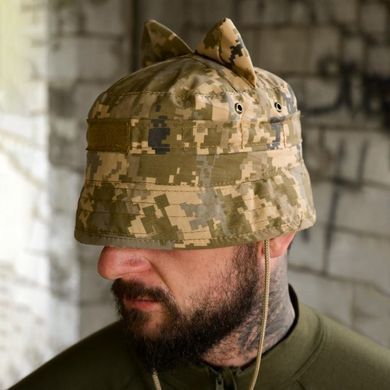 Тактична панама Ears з вушками та липучкою під шеврон піксель розмір 56-58 buy96594bls-56-58 фото