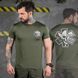 Потовідвідна футболка з принтом Paramedic олива розмір M buy92041bls-M фото 1