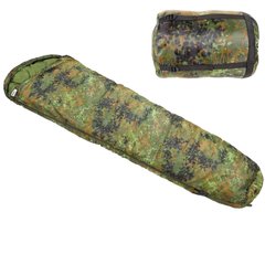 Спальный мешок MFH Mummy Sleeping Bag до -10°C / Спальник с чехлом флектарн размер 220х70 см for00061bls фото