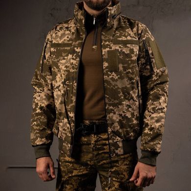 Мужская демисезонная куртка Logos "Пилот" рип-стоп / Бомбер с подкладкой лаке пиксель размер S 21002bls-S фото