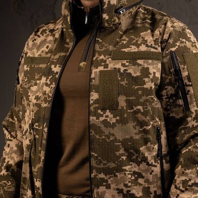 Мужская демисезонная куртка Logos "Пилот" рип-стоп / Бомбер с подкладкой лаке пиксель размер S 21002bls-S фото