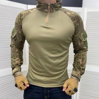 Мужской плотный Убакс Vogel Сoolmax с горловиной на змейке и карманами / Крепкая рубашка камуфляж размер S 11007bls-S фото