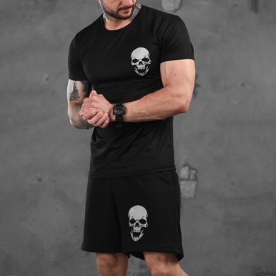 Літній комплект Black футболка Coolmax + шорти трикотаж чорні розмір M buy87583bls-M фото