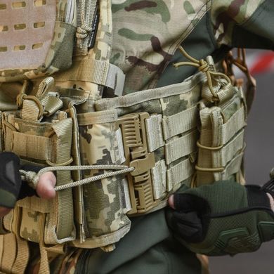 Плитоноска Single Sword Cordura в сборе с подсумками и системой быстрого сброса пиксель one size buy91069bls фото
