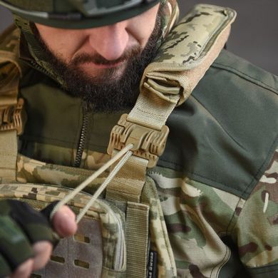 Плитоноска Single Sword Cordura в сборе с подсумками и системой быстрого сброса пиксель one size buy91069bls фото
