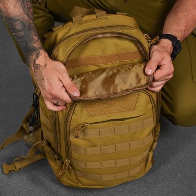 Рюкзак Silver Knight Oxford 40 л з USB та кріпленням Molle койот 50х37х20 см buy87784bls фото