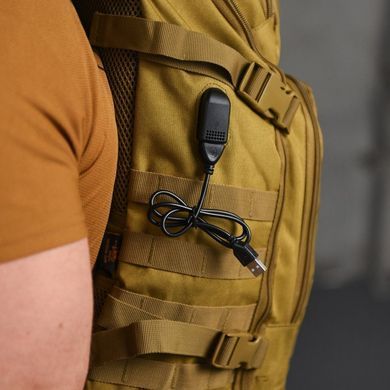 Рюкзак Silver Knight Oxford 40 л з USB та кріпленням Molle койот 50х37х20 см buy87784bls фото