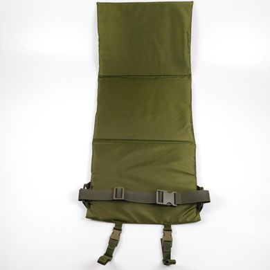 Плотный Каремат для сидения с ремнем / Пятиточка трехсекционная 10мм с системой MOLLE хаки размер 40х90см 8301bls фото
