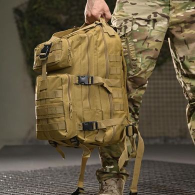 Тактичний рюкзак Meest Oxford 25 л з системою кріплення Molle койот 45х24х22 см buy15088bls фото