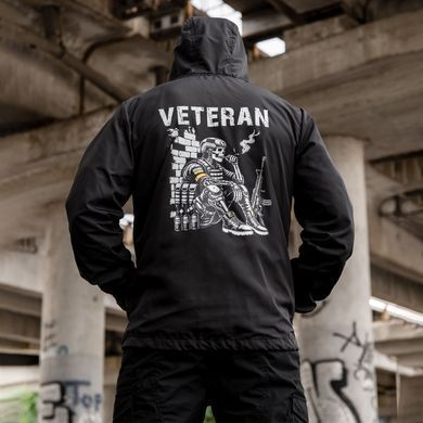 Вітрівка&nbsp;Born of War з принтом Veteran чорна розмір S buy97055bls-S фото