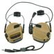 Активні Навушники EARMOR M32H з кріпленням на Шолом та Мікрофоном койот 70400bls-к фото
