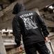 Вітрівка&nbsp;Born of War з принтом Veteran чорна розмір S buy97055bls-S фото 8