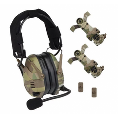 Активні Навушники HD-16 із шумозаглушенням та кріпленням на Шолом мультикам  nh273bls фото