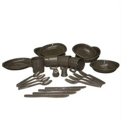 Набір посуду 26 предметів Sturm Mil-Tec Touristic / Столовий комплект для кемпінгу олива bkr14687000bls фото