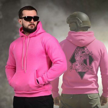 Худі Genesis на флісі з принтом Girl рожеве розмір M buy94100bls-M фото