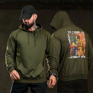 Худі Trenash Тіп з принтом на спині олива розмір M buy97159bls-M фото