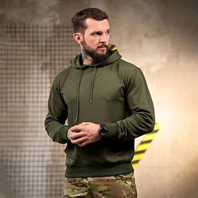 Худі Молодість з принтом на спині олива розмір M buy93328bls-M фото