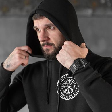 Худі на флісі Celeo з принтом Руни чорне розмір 3XL buy89841bls-3XL фото