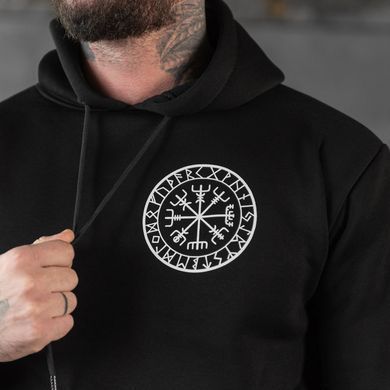 Худі на флісі Celeo з принтом Руни чорне розмір 3XL buy89841bls-3XL фото