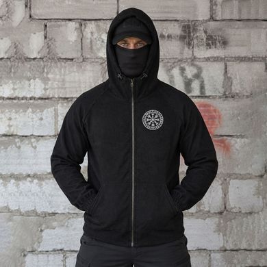 Кофта Born of War з принтом Руни чорна розмір XL buy97490bls-XL фото